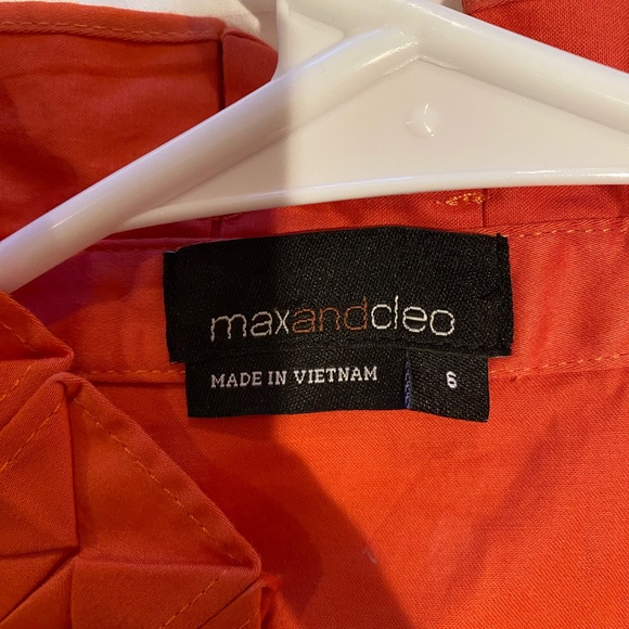 Orange Max and Cleo dress 6 Super cute. This dress is better in person - Picture 4 of 4